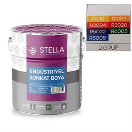 STELLA ENDÜSTRİYEL SONKAT BOYA (SANAYİ BOYASI) 15 LT 2.GRUP